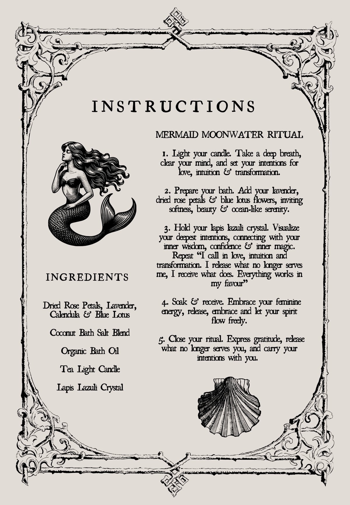 mermaid moonwater - bath salt ritual mix