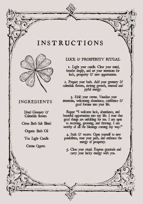 luck & prosperity- bath salt ritual mix