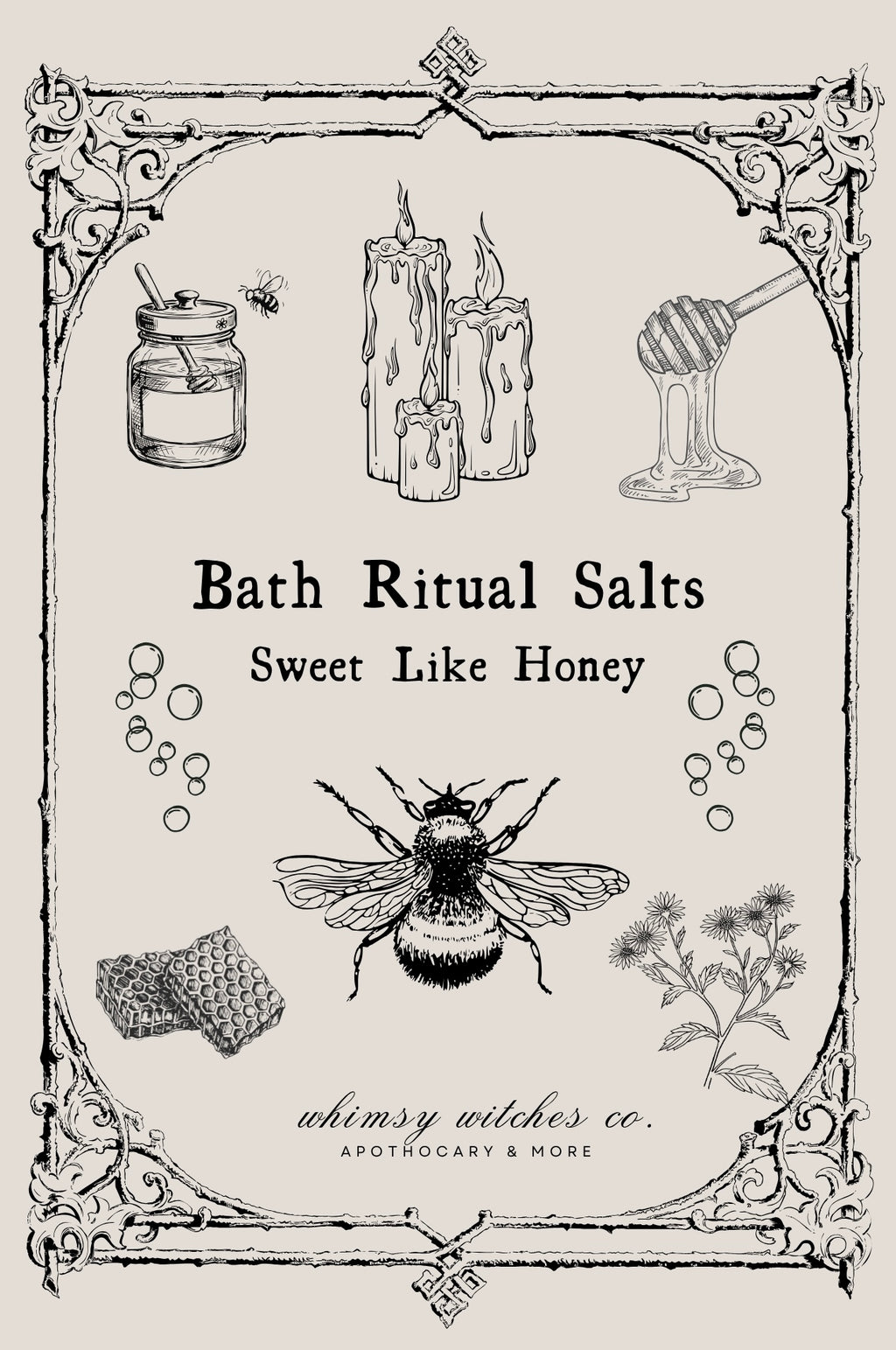 sweet like honey - bath salt ritual mix