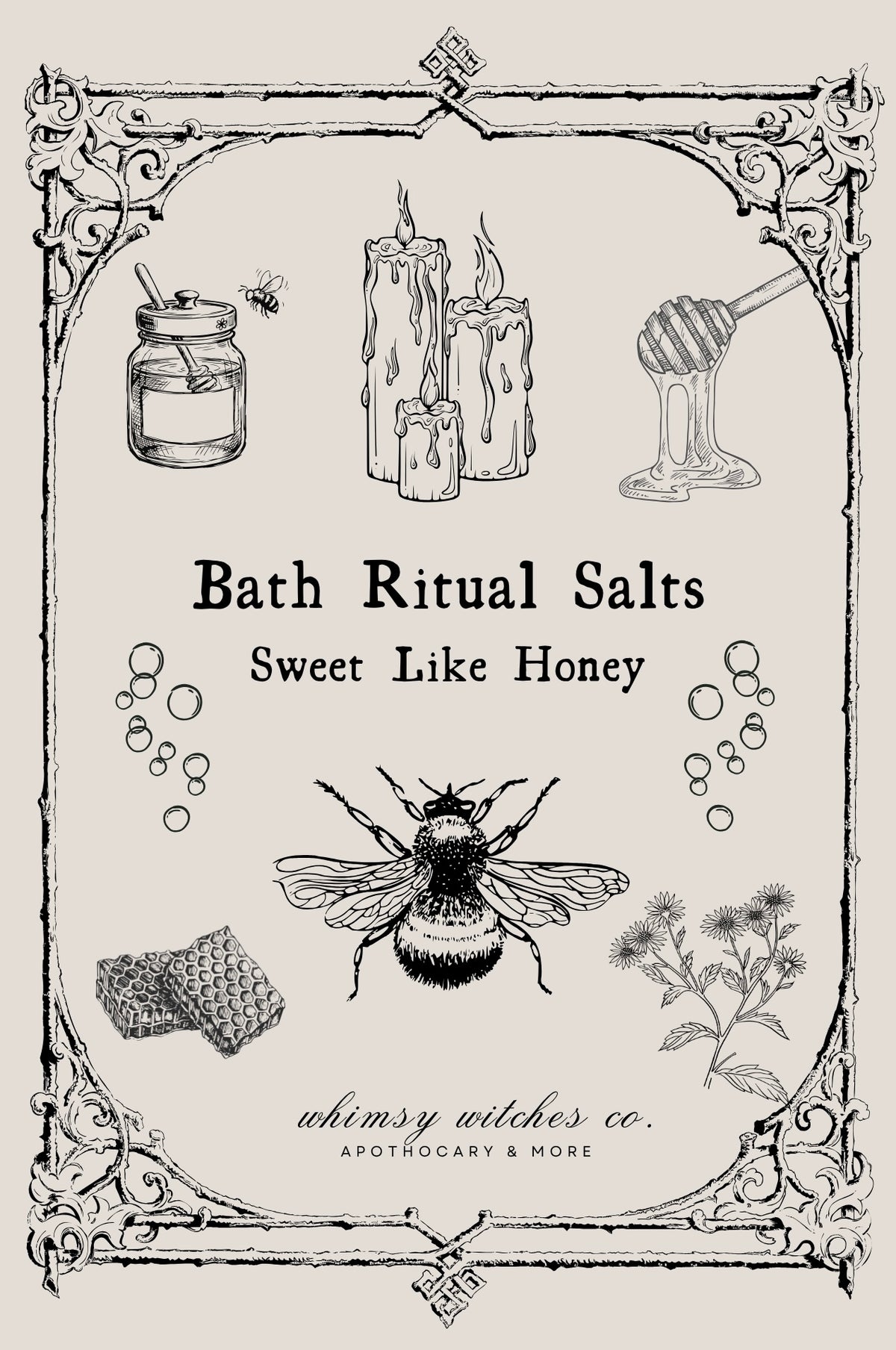 sweet like honey - bath salt ritual mix