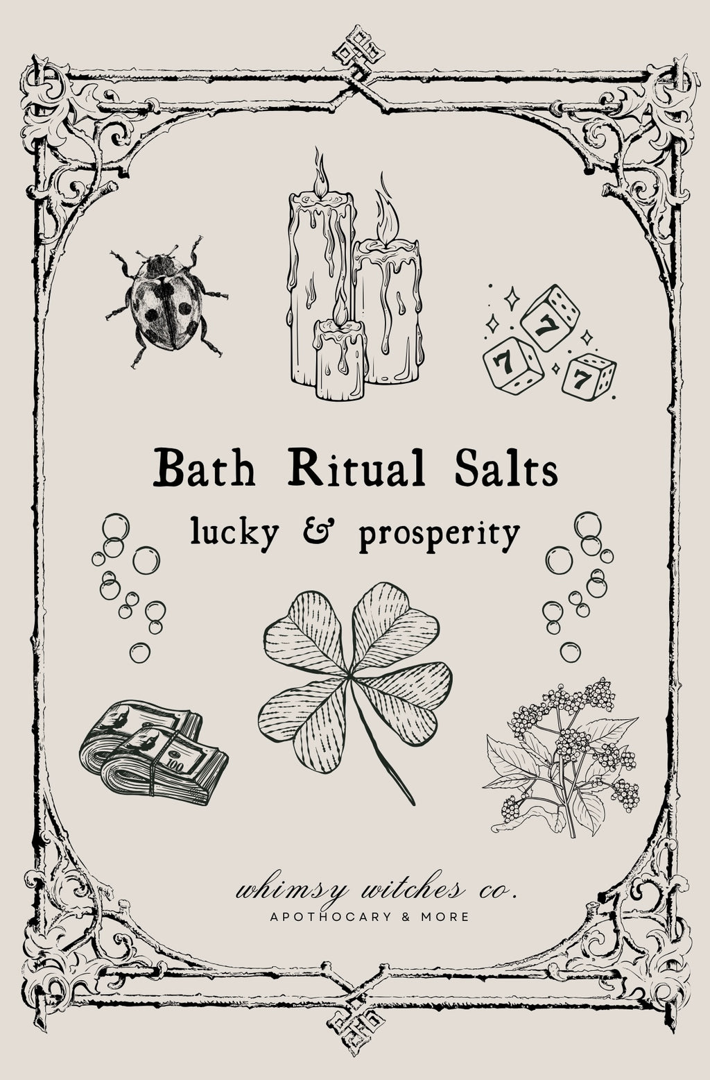 luck & prosperity- bath salt ritual mix