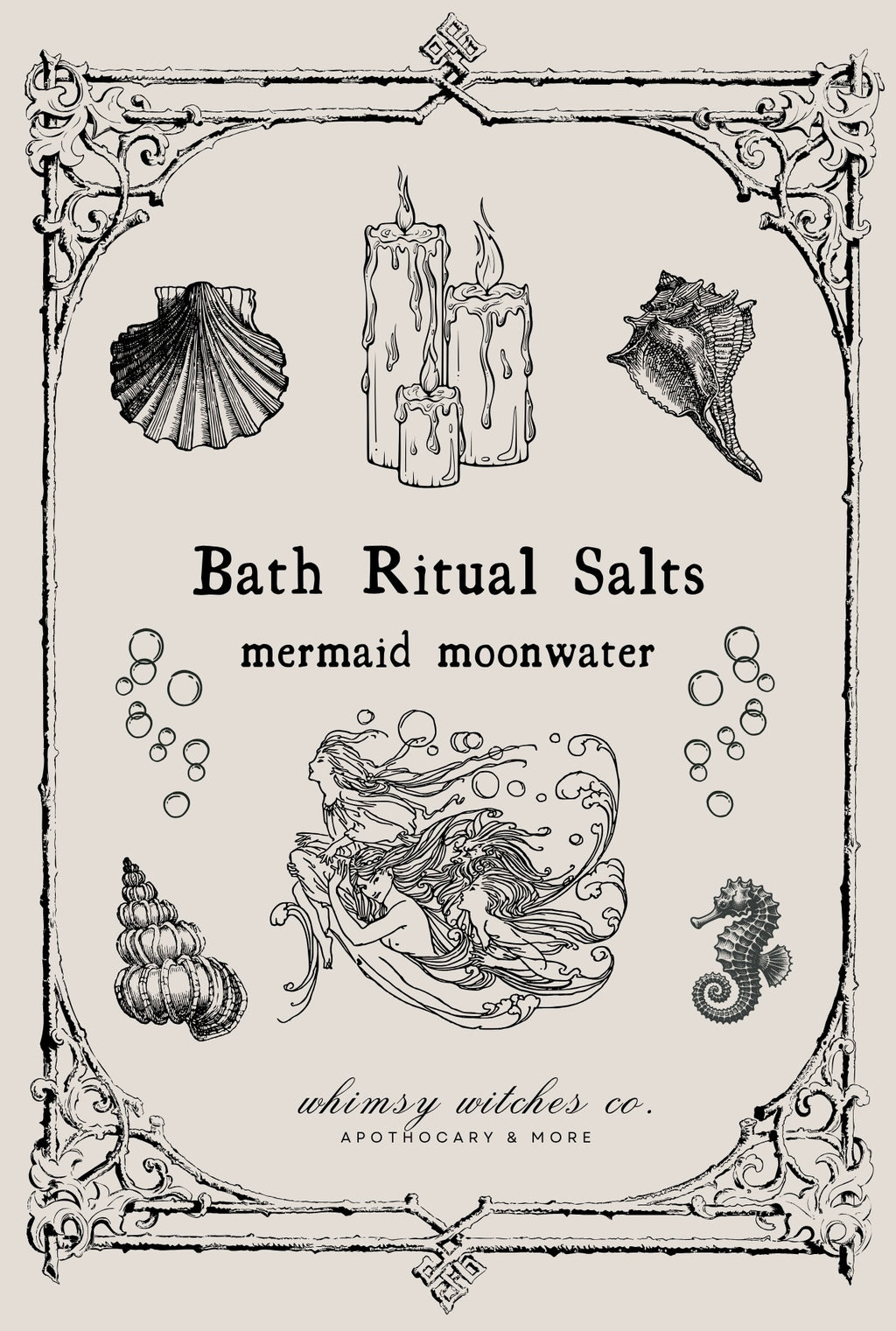 mermaid moonwater - bath salt ritual mix