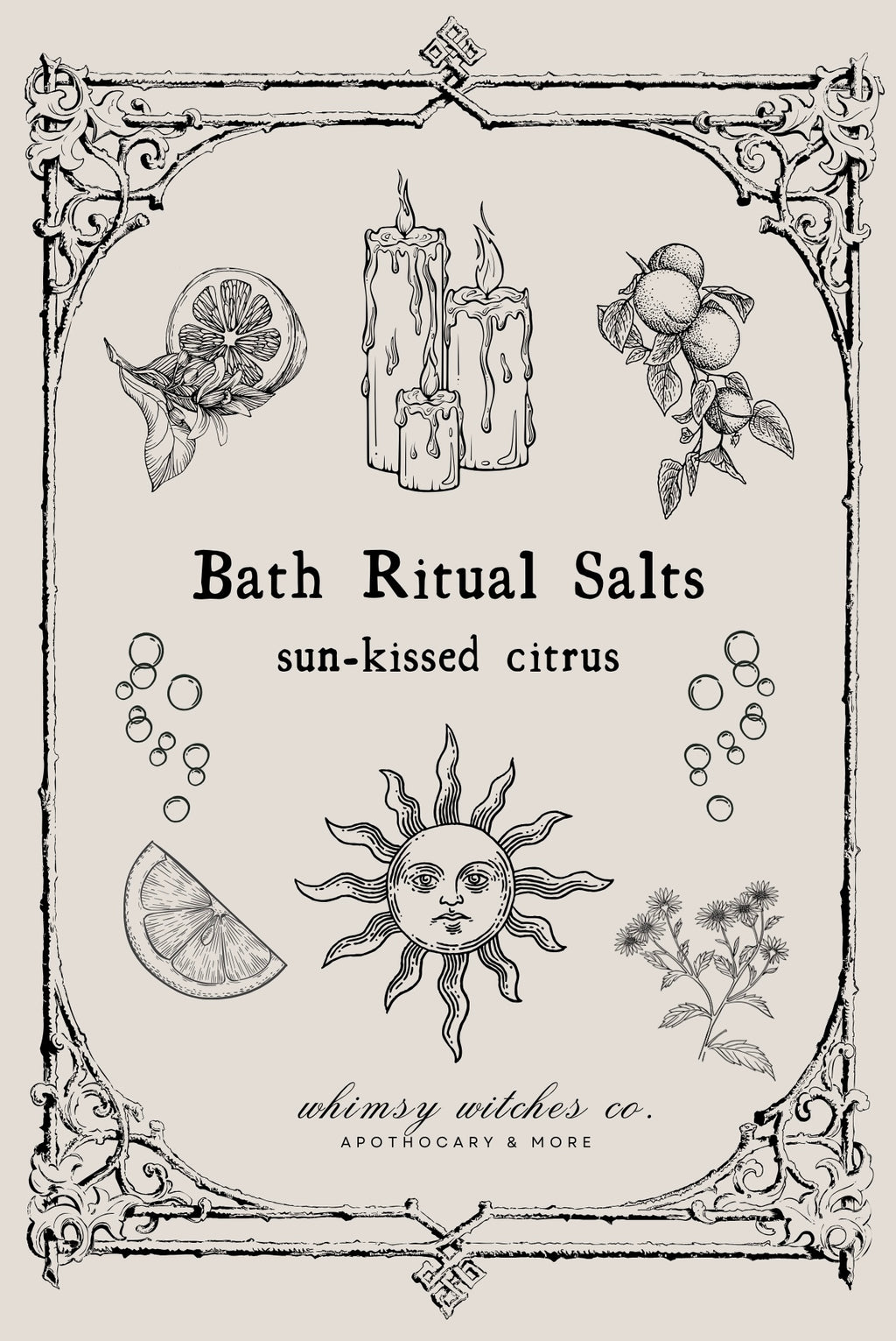 sun-kissed citrus - bath salt ritual mix