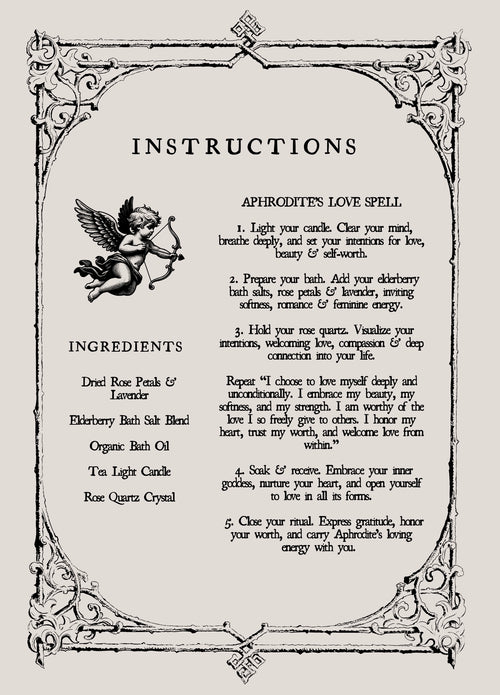 aphrodite’s love spell - bath salt ritual mix