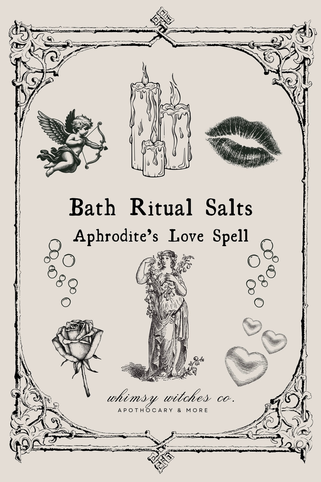 aphrodite’s love spell - bath salt ritual mix