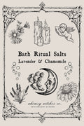 lavender & chamomile - bath salt ritual mix