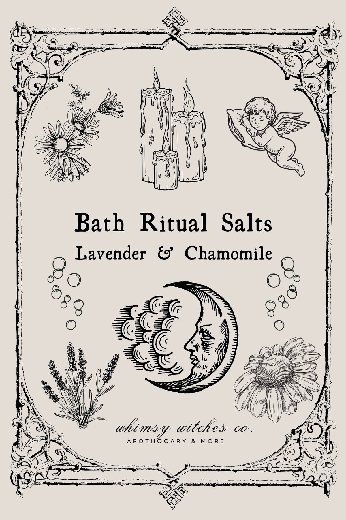 lavender & chamomile - bath salt ritual mix