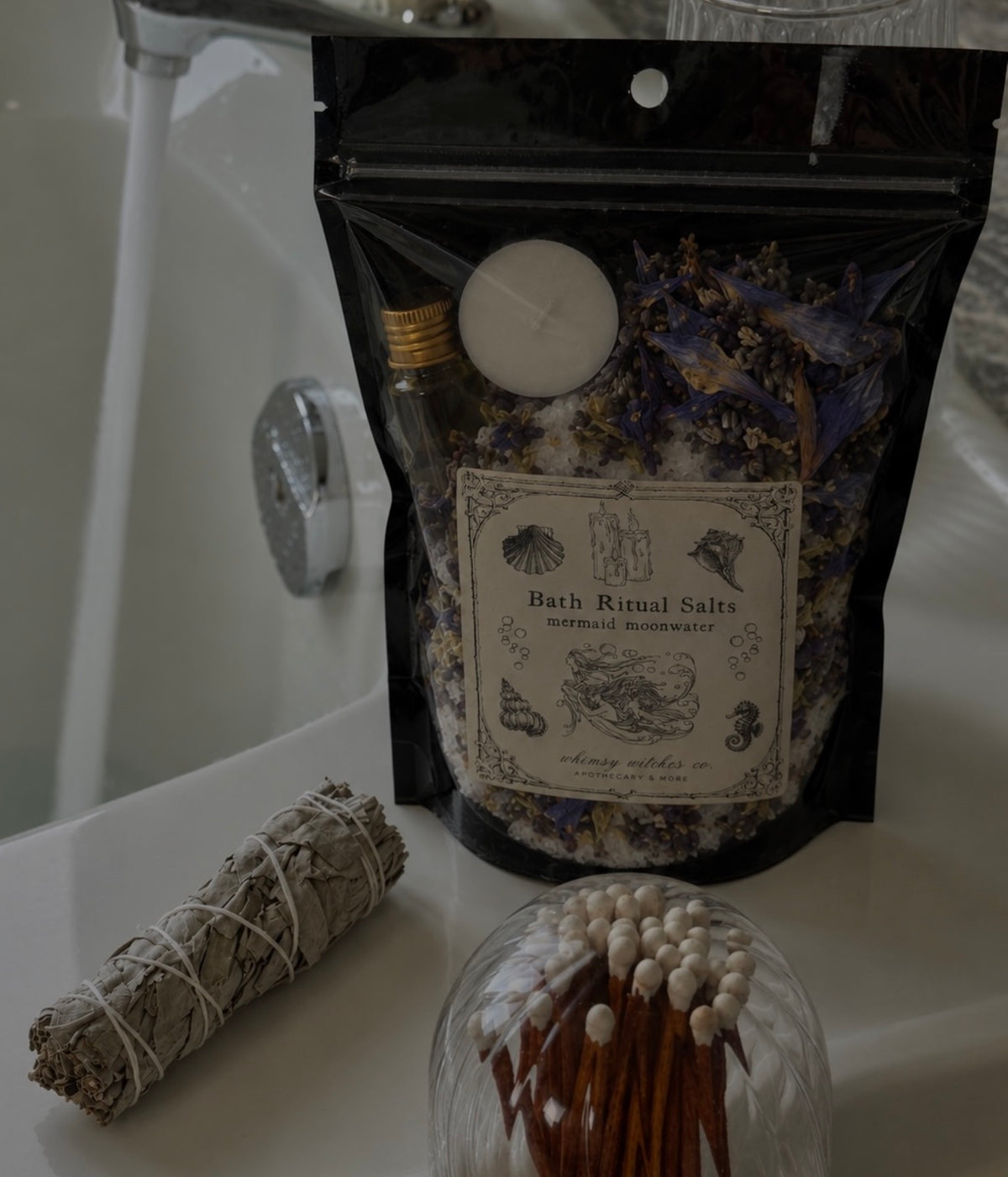 mermaid moonwater - bath salt ritual mix