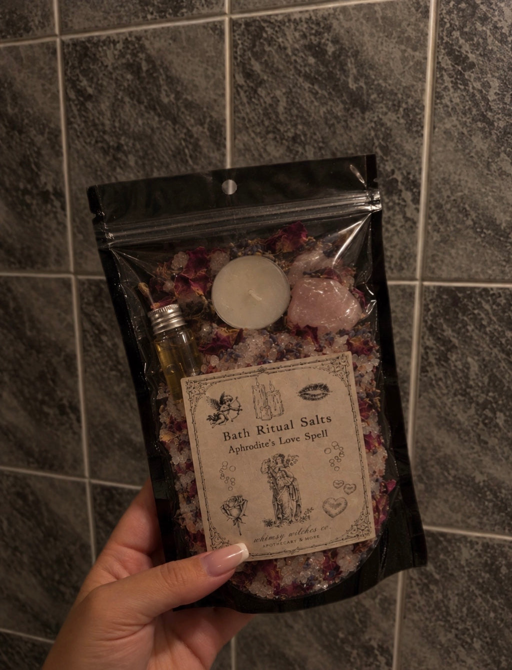 aphrodite’s love spell - bath salt ritual mix